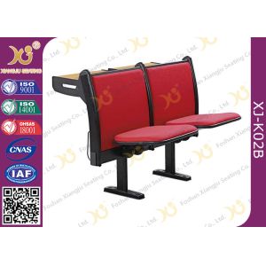 Upholstery MDF Writing Table Lecture Hall Seating With Book Net / School