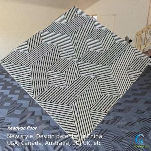 Cheap 15.75 Inches Black Tiles Interlocking Waterproof Garage Flooring Cover for Protection for sale