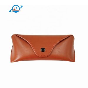 Customized Sunglasses Packaging Case Leather Spectacle Pouch Fade Resistance