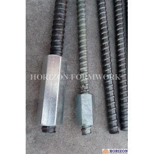 Steel Q235 Hex Rod Coupling Nut 100/110mm Length Equipped With Stop - Pin