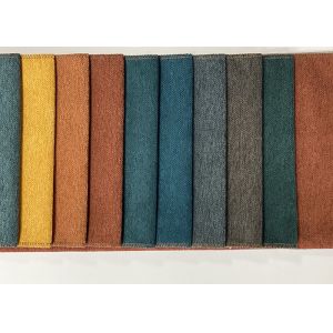 Anti Pill Chenille Sofa Fabric Heavyweight Polyester Plain Fabric