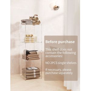 Acrylic Nightstand, End Table, Side Table With Wheels Casters, clear furniture