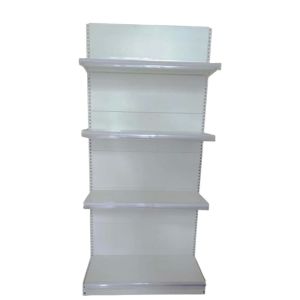 2023 Hot Selling Design Supermarket Gondola Metal Display Rack White Supermarket