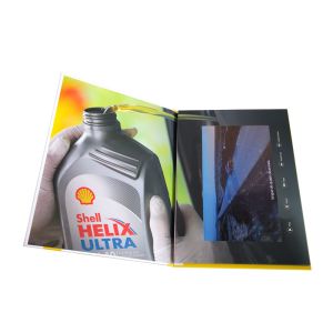A5 Portrait Folder Lcd Video Greeting Card , Audio Video Business Cards IPS