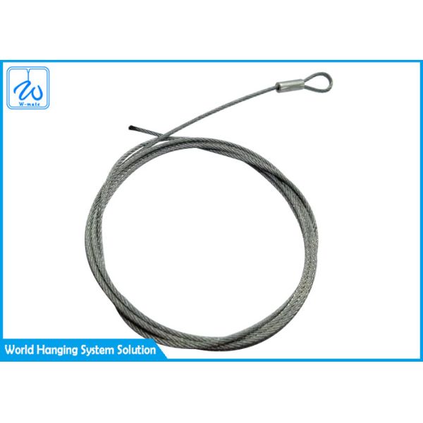 1mm Loop End Cable Wire Wire Rope Accessories For Ceiling Suspension