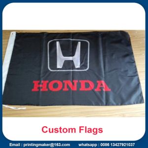 Custom 110 G Knitted Polyester Fabric Advertising Flags