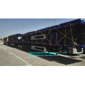 Tri Axle Heavy Duty Semi Trailers 20 / 40 Feet Container With Container Lock