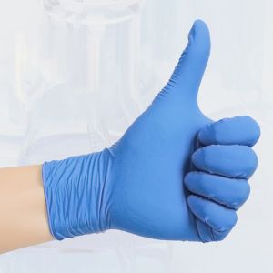 Signo Ambidextrous Disposable Nitrile Work Gloves Medium Large