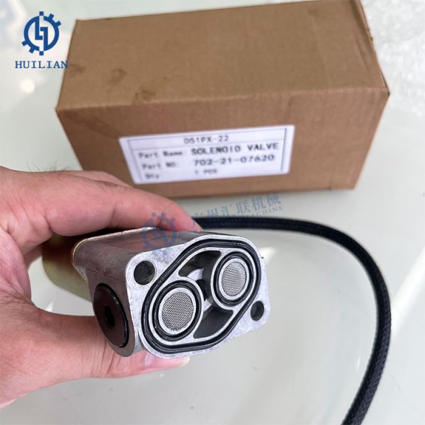 Quality Komatsu D51PX-22 Solenoid Valve 702-21-07620 702-21-07610 Engine Solenoid Valve wholesale