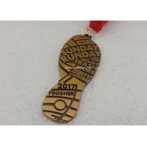 China Die Casting Antique Triathlons Awards Medals , Zinc Alloy Antique 5K Medals on sale