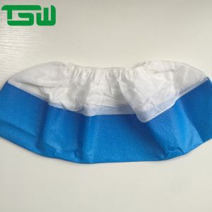 Personal Care Disposable Nonwoven Shoe Cover With CPE Sole