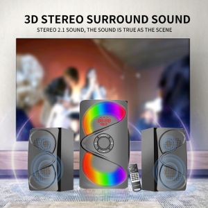 USB/SD/FM/BT/Remote Control Speaker Active Surround Audio Subwoofer with LED
