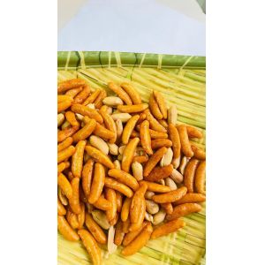 Plain Persimmon Japanese Chilli Rice Crackers Crunchy Texture