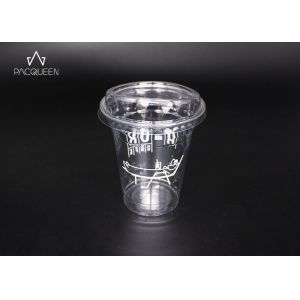 China Crack Proof Plastic Milkshake Cups , Milkshake Takeaway Cups With Lids on sale