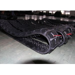 Kubota Type Combine Harvester Rubber Track , Hydraulic Control CAT Rubber Tracks