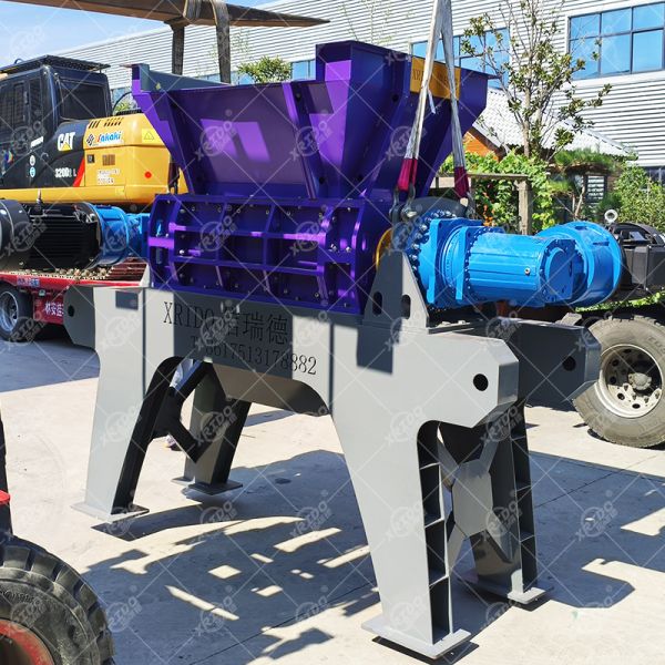 Quality Xrido 55kW Tire Shredder Machine for Truck Tires 2-3T/H Capacity wholesale