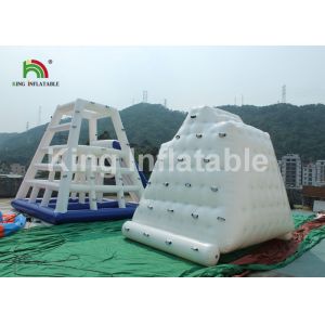 Cheap 0.9mm PVC Tarpaulin 3 x 2m Inflatable Water Toy / Inflatable Floating Iceberg for sale
