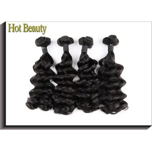 China Unprocessed 7A Grade Virgin Hair Funmi Human Hair Double Drawn Weave Spanish Curl on sale