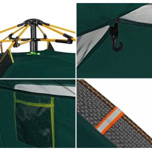 3-4 Person Automatic Portable Folding Camping Tent for Outdoor Waterproof