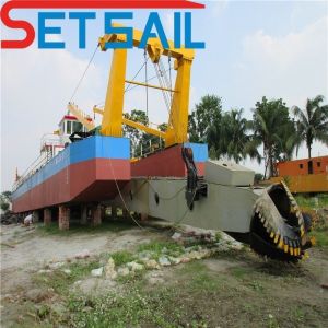 Diesel Set Sail Gold Dredging Machine Hydraulic Dredger with Components Slot