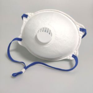 Head-Mounted Cup Shape Protective Face Mask With Breathing Valve
