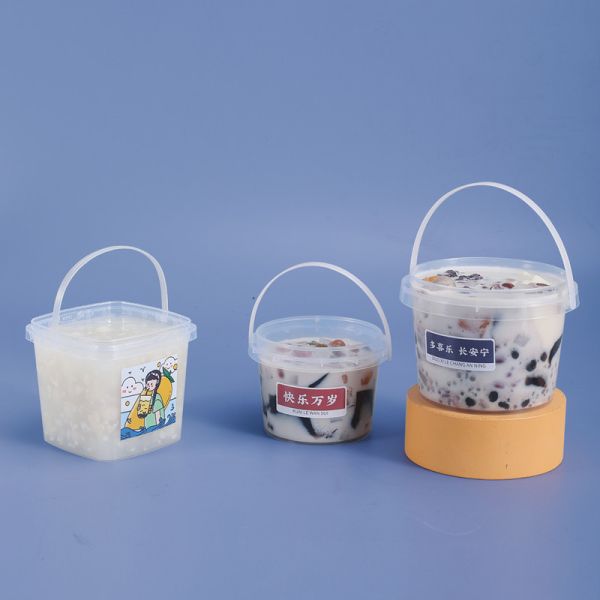 Quality Sample Supplied Plastic Bucket Storage 280ml 500ml 1000ml Food Grade Color Customized wholesale