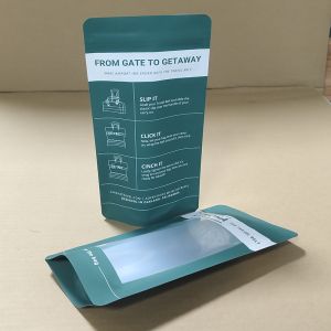 PE Stand Up Food Packaging Bags with Window 10cm-50cm Width