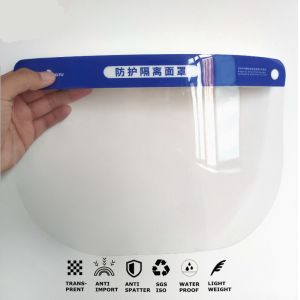 Anti Fog Clear Splash Face Shield , Disposable Plastic Face Shield