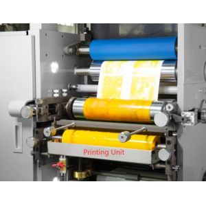 310mm Printing Width Roll To Roll Flexo Printing Machine With Rotary Die Cutting