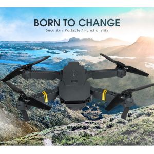 Foldable Altitude Hold Quadcopter Drone with HD Camera Live Video e58 pocket 4k