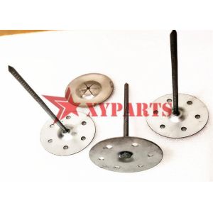 M3*75 Mm Galvanized Marine Insulation Pins With 40mm Dia Perforated Disc Base