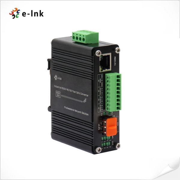 Mini Industrial 10/100Base-T to 100Base-X SFP Fiber Ethernet Media Converter