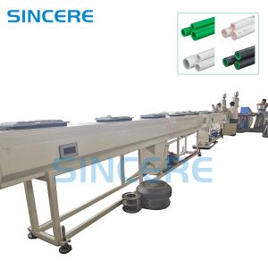 Cheap Custom Plastic Pipe Extrusion Line Machinery With SIEMENS Motor for sale