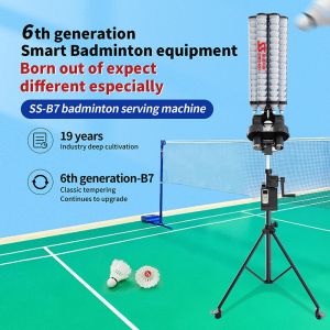 SIBOASI B7 Badminton Shuttlecock Feeder Machine Smart Badminton Shooting Machine
