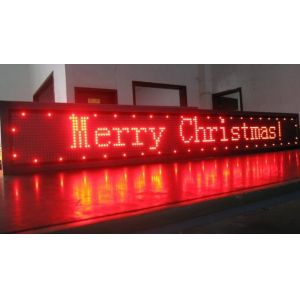 CE Advertising Single Color Led Digital Scrolling Sign modules Dustproof AC220V