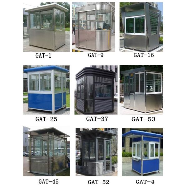 Luxury Portable Security Booth 1500x2400mm Steel Industrial Design