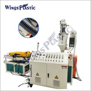 PP PE PVC EVA PA Plastic Corrugated Pipe Extrusion Machine Line