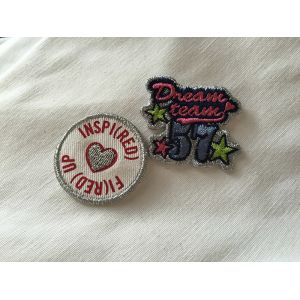 Metal Thread Custom Embroidered Patches Sew On Cloth Badges Nice Design