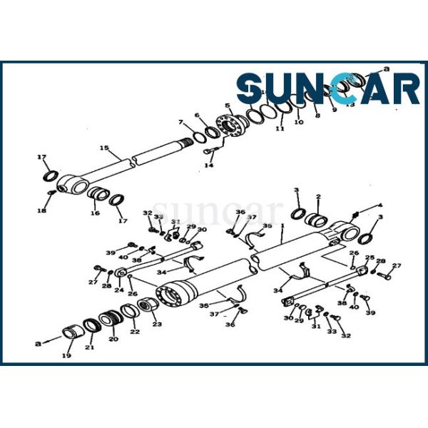 207-63-72100 2076372100 Bucket Seal Kit Service Kit For PC300-3 PC300LC-3