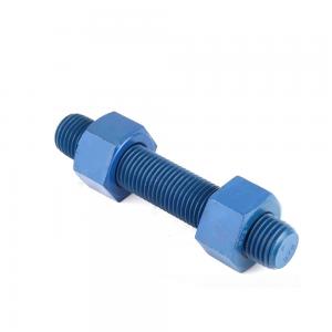 China PTFE Xylan 1424 Coated Threaded Stud Bolt A193 Grade B16 on sale
