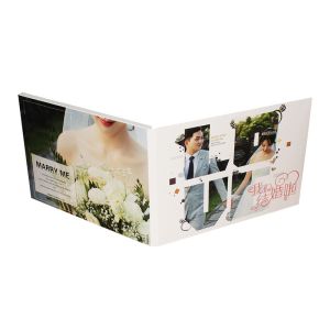 CMYK Invitation Lcd Video Greeting Card Digital Book 1200*600 Pixel With USB