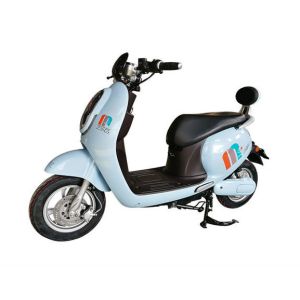 Cute Rear Backrest Electric Moped Scooter For Adults With LED Headlight