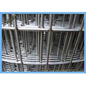Square Mesh Welded Wire Panels , Weld Mesh Fence Panels 23 / 8 / 9 Gauge