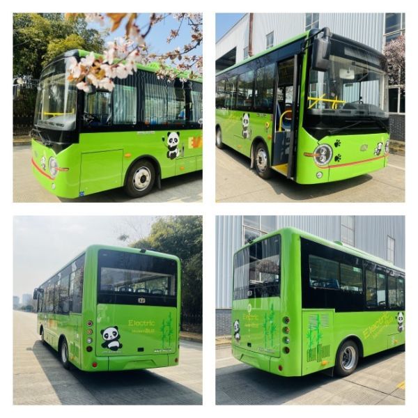 6.6m Zev bus battery powered buses electric minibus 24 seater for public