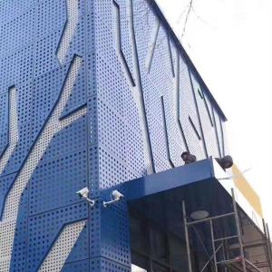 China PVDF Coating Aluminum Cladding Panel With Customized Perforation on sale China PVDF Coating Aluminum Cladding Panel With Customized Perforation on sale