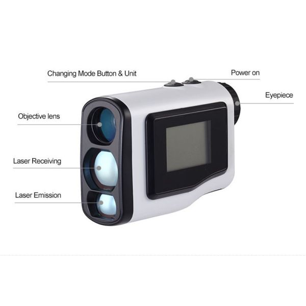 6X 21mm Lens Laser Golf Monocular Rangefinder For Hunting