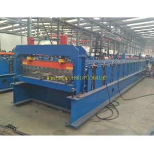 Chain Transmission Wall Panel Roll Forming Machine For Galvanized Steel