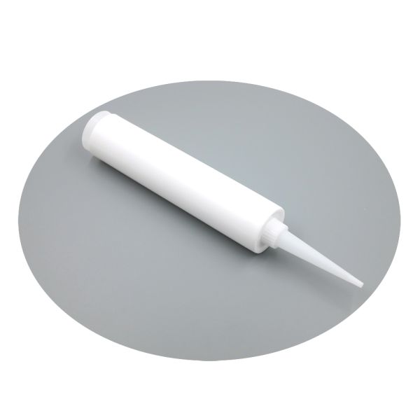 310ml HDPE Empty Silicone Sealant Large Diameter Plastic Cartridge with External Thread