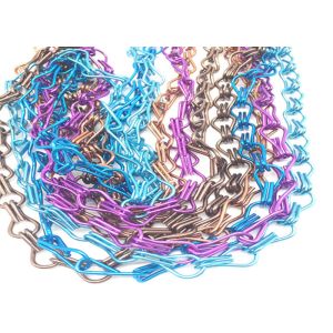 Colored Decoration Ceiling Chain Hook Metal Mesh Drapery With Multiple Modeling