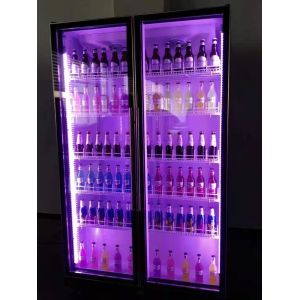 BAR AND NIGHTCLUB DEDICATED WINE DISPLAY FREEZER VERTICAL REFRIGERATOR